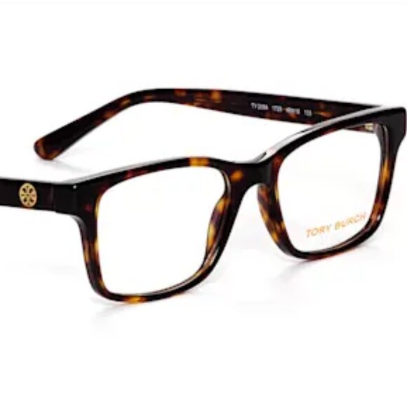 TORY BURCH RX Glasses TY2064Tortoise Rectangle 48□16 135 - Picture 1 of 16